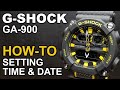 Gshock GA-900 - Setting time and date