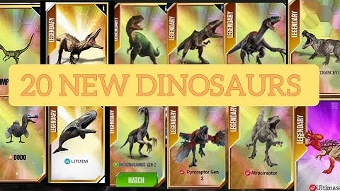 Jurassic World: the Game new dinosaurs