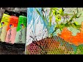 Unboxing New Art supplies | Testing in my Sketchbook | Abstract landscape🎨