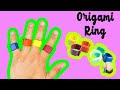 Easy paper ring tutorial without glue how to make easy origami ring instructions paper craft ideas