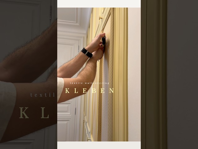 Как поклеить текстильные обои? Как поклеить обои на мебель? #поклейкаобоев