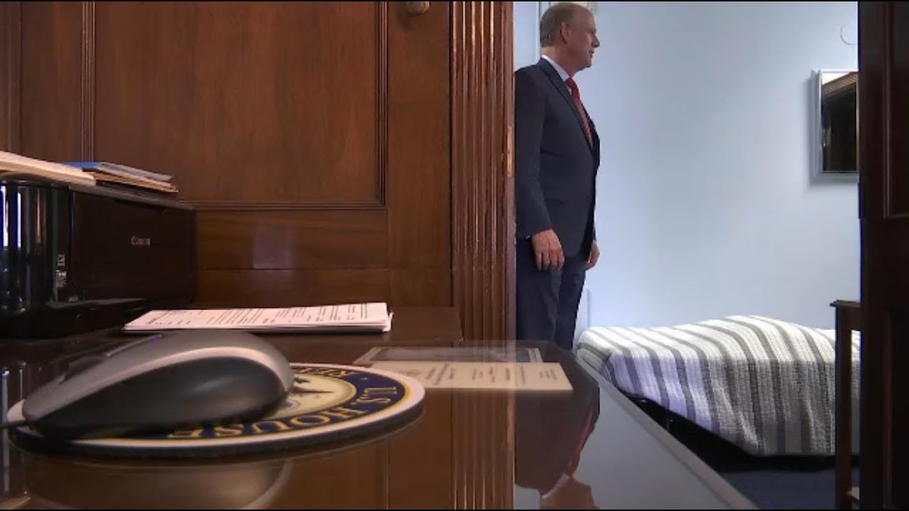 Dozens of lawmakers sleep in their offices rather than rent out homes