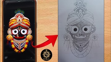 Lord Jagannath Drawing, Rath Yatra Special drawing, Jagannath Puri drawing tutorial step by step