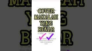 Cara membuat cover makalah #tutorial #makalah #shorts #yearofyou