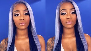 Make a frontal wig in 30 minutes using a hot glue gun + 10 minute water coloring / quick wig