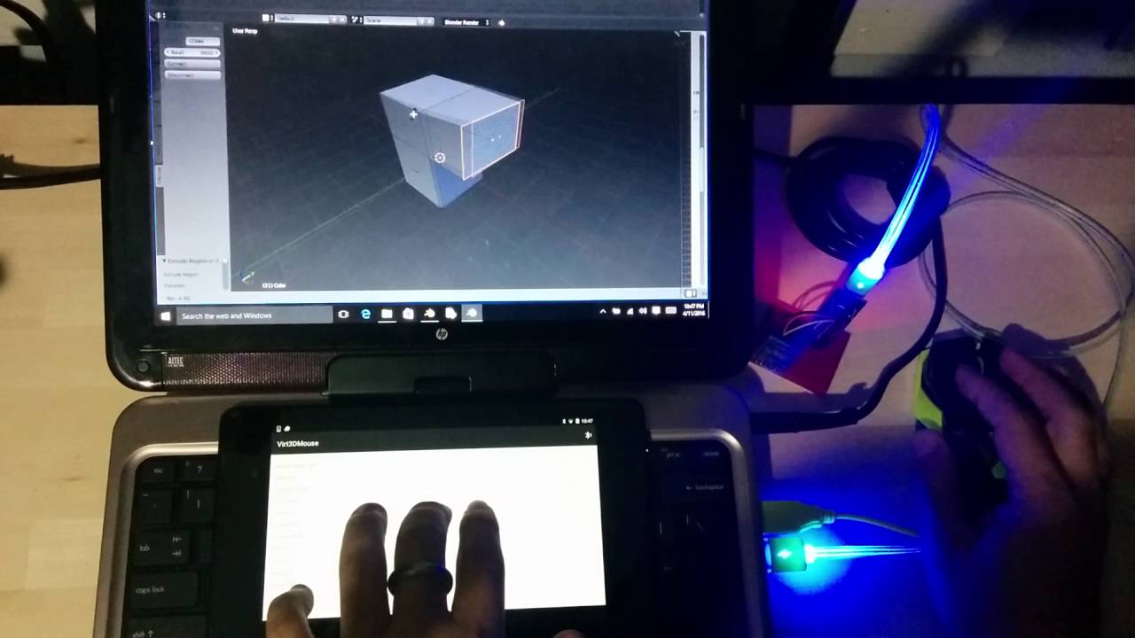 Android 3d Mouse For Blender 3d Youtube