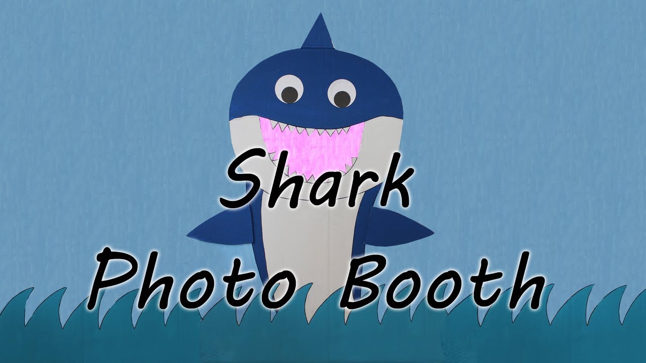 Shark photo booth for Kids party 