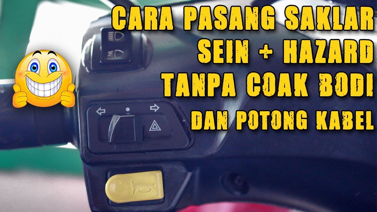 PASANG SAKLAR SEIN + HAZARD Supra X 125 PNP Tanpa Coak Body & Potong Kabel