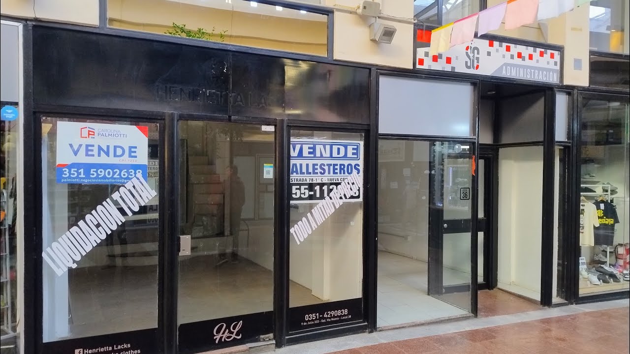 Pymes cordobesas al límite: Galería Vía Nueva refleja la caída de ventas y cierre de negocios