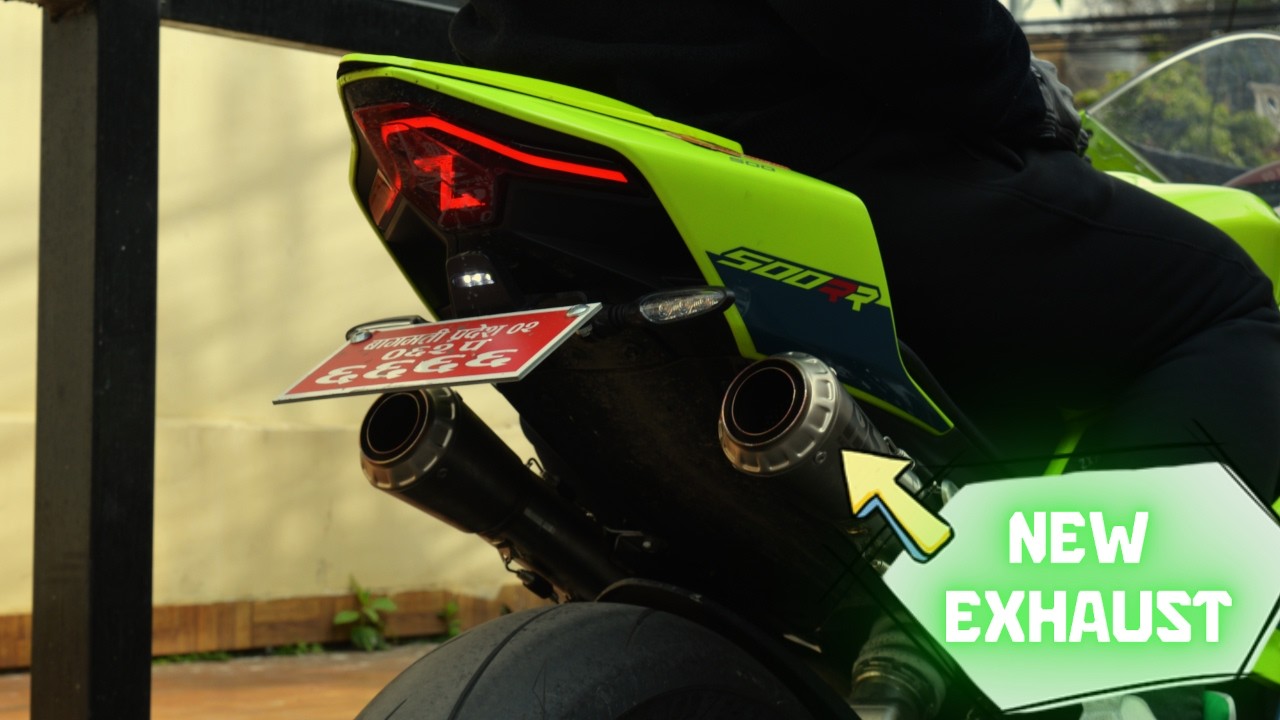 New Exhaust Installed on ZX 500RR | INSANELY LOUD 🔥