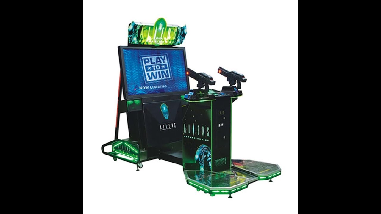 55" lcd Aliens Extermination Dynamic Pedal Coin Operated Machine