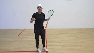 Beginner Level 1 - Movement Drills with Pro Squash coach Liz Irving screenshot 3