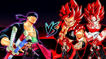 Zoro Onigashima V2 OP (New) VS Evil Gogeta SSJ OP & Evil Vegito SSJ OP in Jump Force Mugen