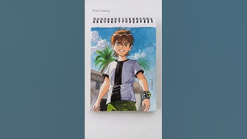 Ben 10 drawing step by step. #shorts