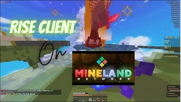 Insane BLINK fly on MINELAND with Rise 5.1000! (fly, expand scaffold, speed)