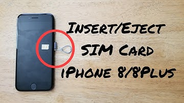 How to insert / eject SIM card iPhone 8 / 8 plus