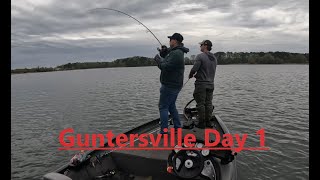 Fishing Lake Guntersville! Day 1 Fishing Footage!