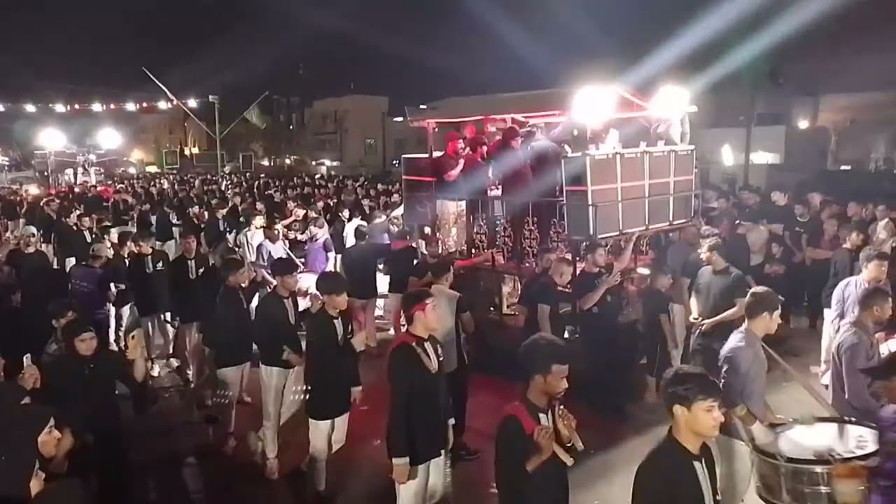 موكب أسد الكوفة يوم ألتاسع من محرم ---شارع المصرف-------2023