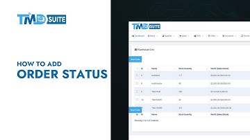 How to add order status - TmdSuite ERP