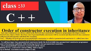 33 0 Zero parameter or Default Constructor is present in all classes C++ in zoom | C++ Programming T by tech fort 34 views 3 years ago 16 minutes