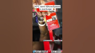 KFC sent IShowSpeed a package with a coupon for free fried chicken forever 😂