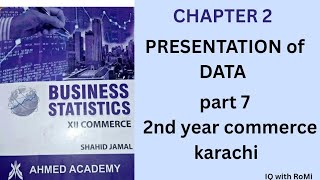 Chapter 2 statistics 2nd year commerce | presentation of data 2nd year | Sindh textbook statistics 