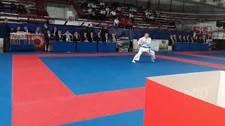Enes Ozdemir During Balkan Karate Champ 2019 Kata Gojushiho Sho