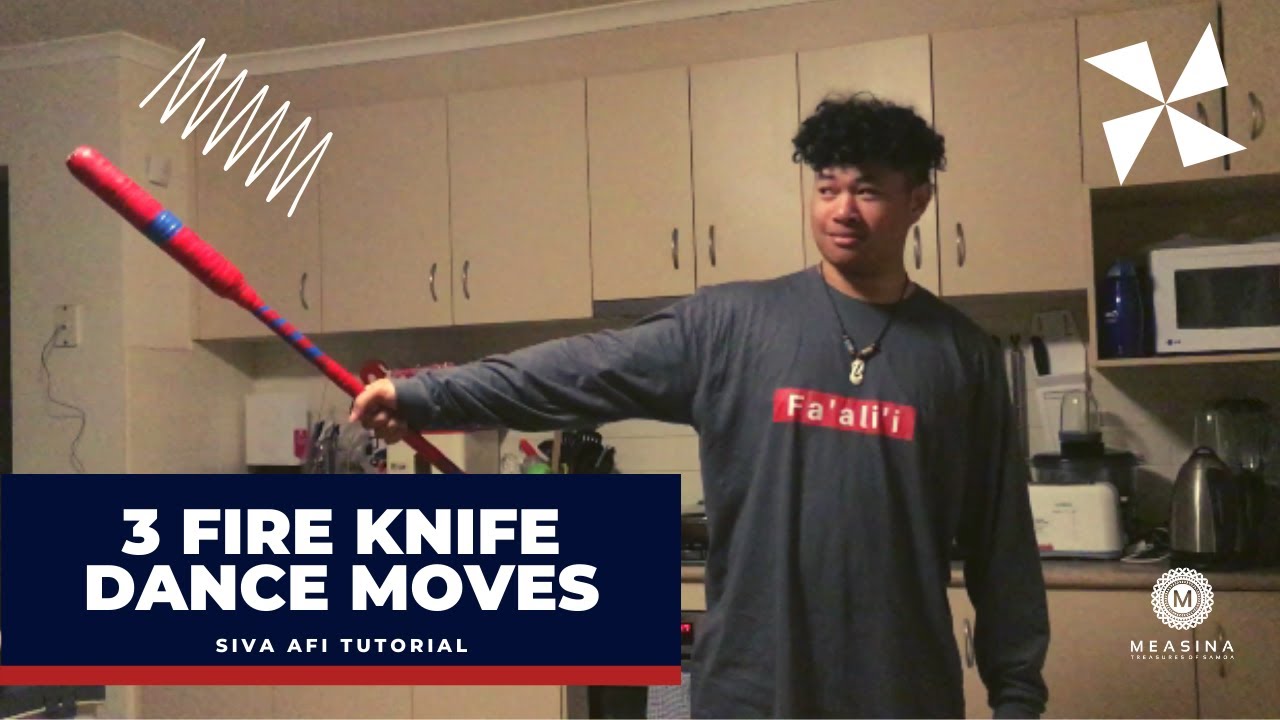3 NEW FIRE KNIFE DANCE MOVES - Siva Afi Tutorial