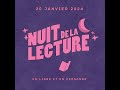 Nuit de la lecture  20 janvier 2024 lire pour ne rien cder