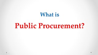 Public Procurement - What is it? #publicprocurement #government #contracting