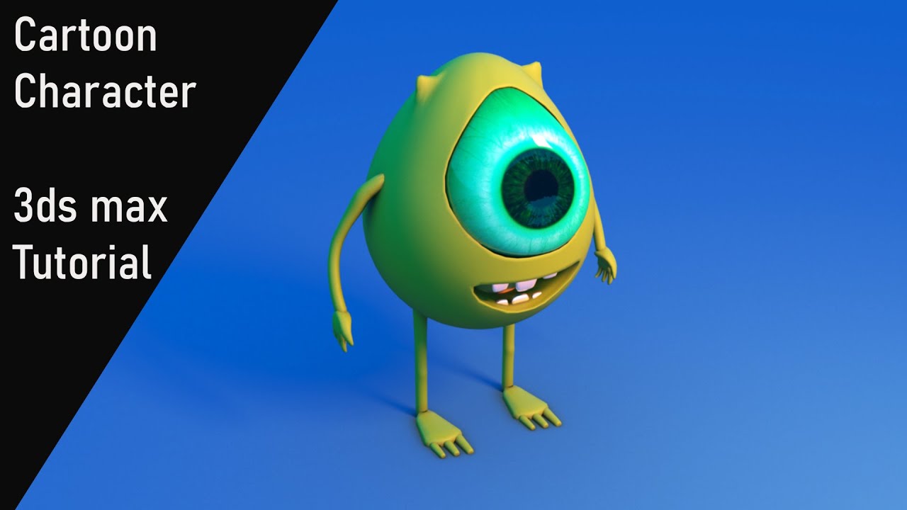 Modeling Cartoon character - 3ds max tutorial - YouTube
