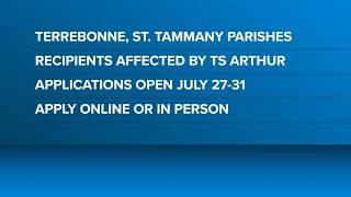 Disaster food assistance available for residents in Terrebonne and St. Tammany parishes
