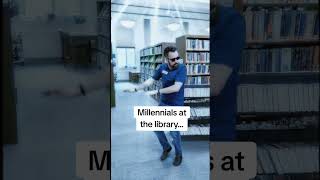 Millennials at the library...