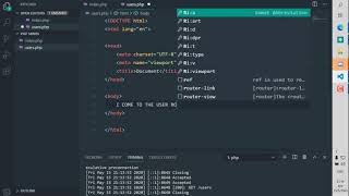 Php คำสั่ง switch + server เพื่อทำ Router อย่างง่าย