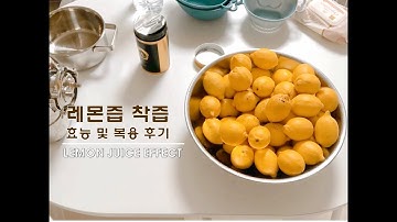 VLOGㅣ레몬 8KG 착즙 영상🍋🍋(Feat 엔젤녹즙기) 레몬즙효능, 레몬즙복용후기, 레몬세척방법, 레몬즙 착즙하기, 레몬 착즙기 추천, 질병별 레몬즙 처방