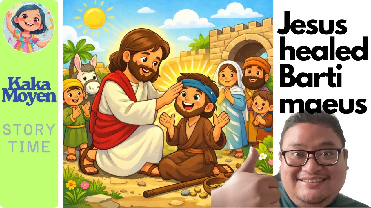 Bartimaeus Bible Story for Kids ( Read Aloud ) Jesus Heals the Blind Man