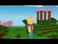 Building a Beautiful Cherry Blossom Shelter in Block Craft #minecraft #minecraftshorts #gaming