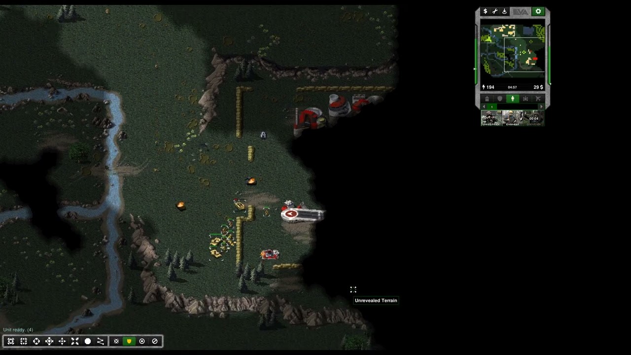 OpenRA C&C Tiberian Dawn playthrough GDI Mission 05c: Repair the GDI base