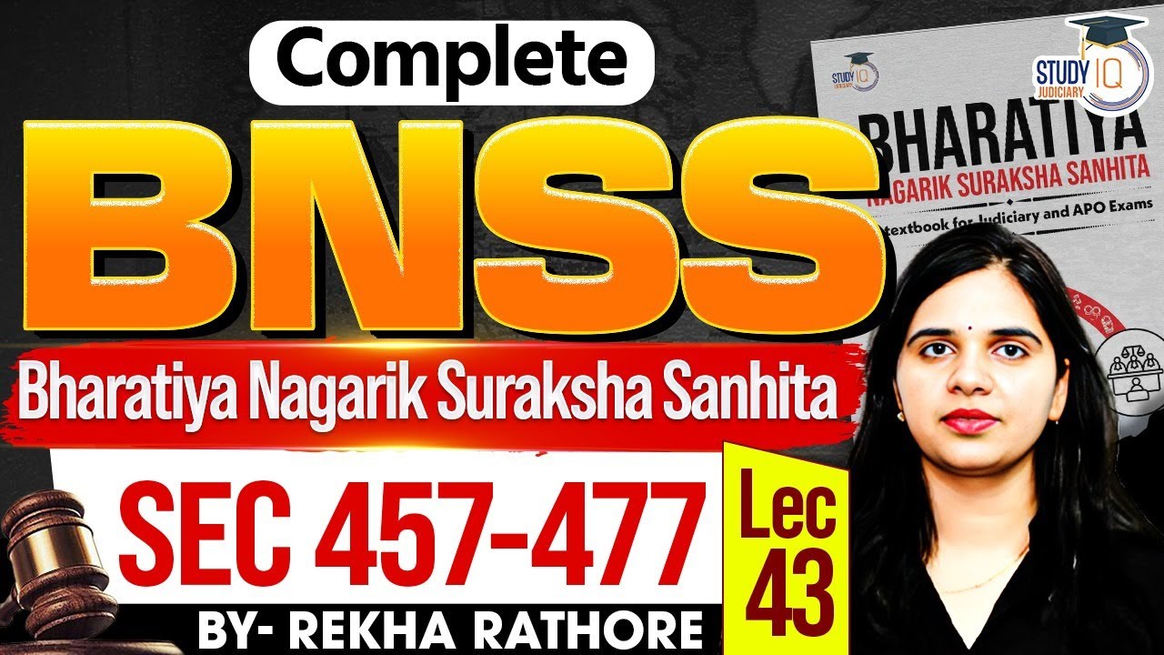 BNSS | Execution, Suspension, Remission & Commutation of Sentence | Sec 457-467 | Rekha Rathore
