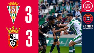 Resumen #PrimeraFederación | Córdoba CF 3-3 AD Ceuta FC | Jornada 12, Grupo 2