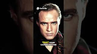 Marlon Brando’s 1973 Oscar Protest: The Speech That Shocked Hollywood 🏆 #classichollywood #nostalgia