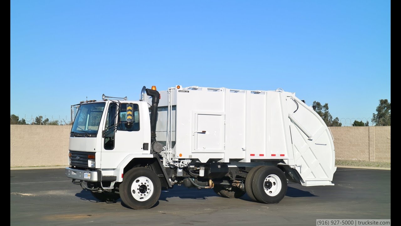 1994 Ford CF8000 Heil 4000 18 Yard Rear Loader - YouTube