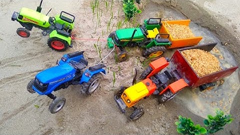 Diy Tractor Stuck In Mud paddy Mini Science Project || Part-22 @topminiloading1935 🔥