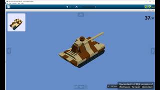 : Lego mini tank King Tiger (tutorial)