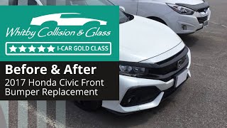 Before & After | 2017 Honda Civic | Front Bumper Replacement