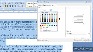 SHADING | HIGHLIGHT VS SHADING | IN MS WORD IN HINDI BORDER AND SHADING