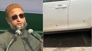 Asaduddin Owaisi pe hamla/attack UP mein (Urdu/HIndi)