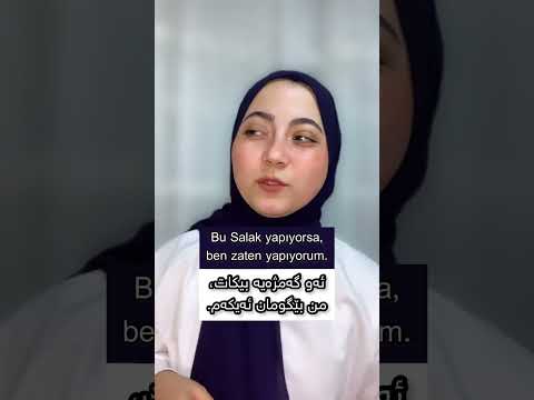 لە تورکیدا ئەوان ناڵێن Kurdish Turkish Learnturkish Türkçe Ferkari فێرکاری 