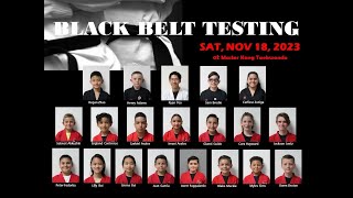 6Black belt testing - 2023. Nov 18 -블랙벨트태권도심사-Master Kang Taekwondo