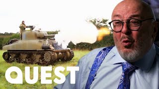 Creating An Explosive WWII Reenactment Using An Original Sherman Tank | Combat Dealers
